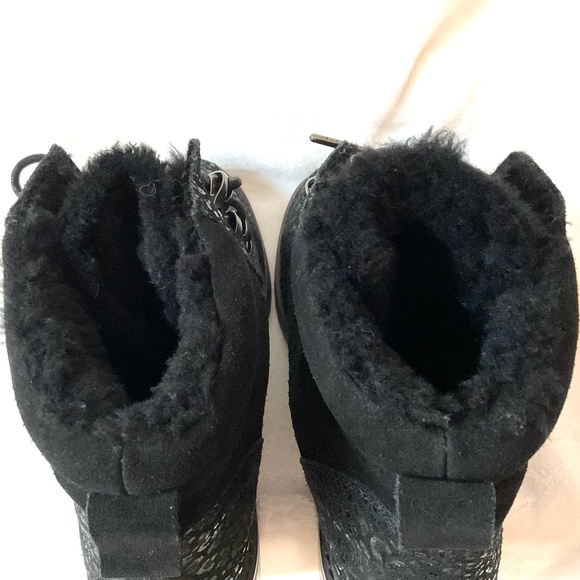 EMU AUSTRALIA Leather Wool Lined Waterproof Hiker Boots Sz 9 - Picture 15 of 16